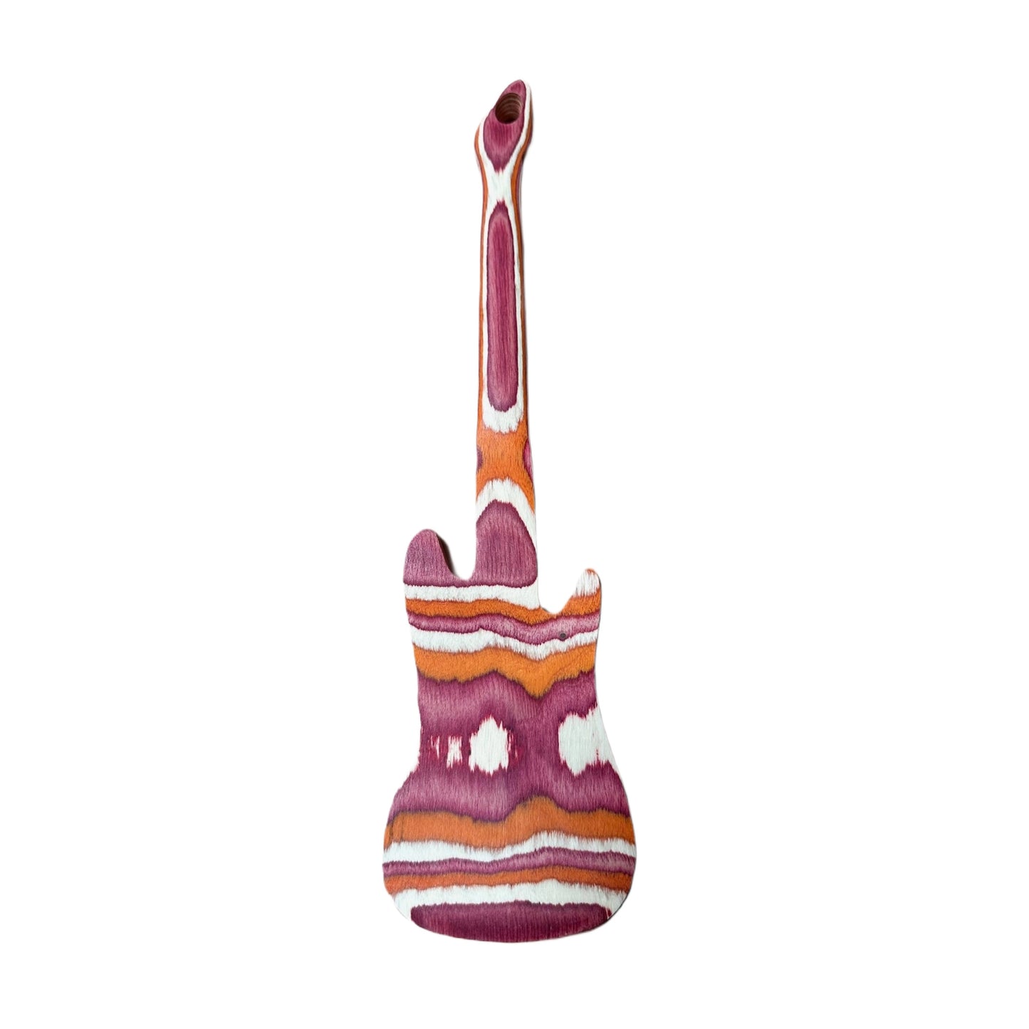 Guitar Pakka Wood Spatula, Red