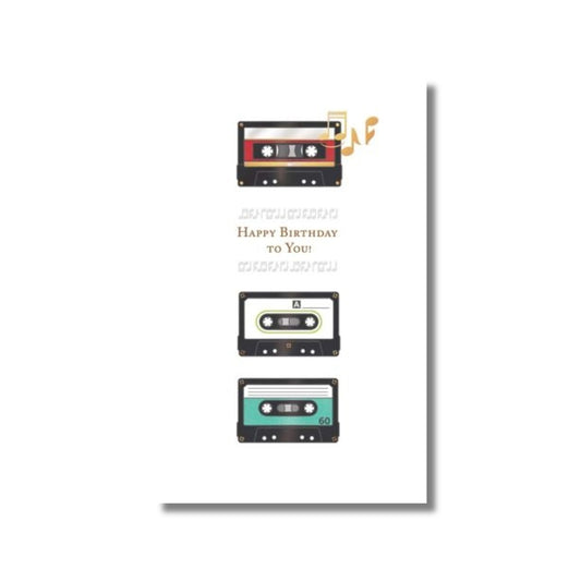 Birthday Card — Cassette Tapes, Petite