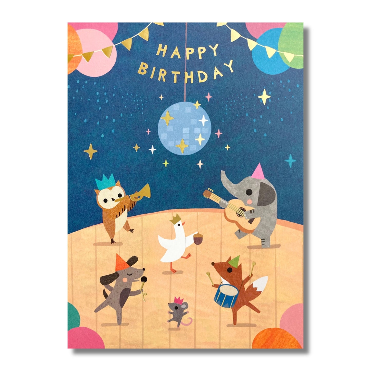 Birthday Card — Disco Animals
