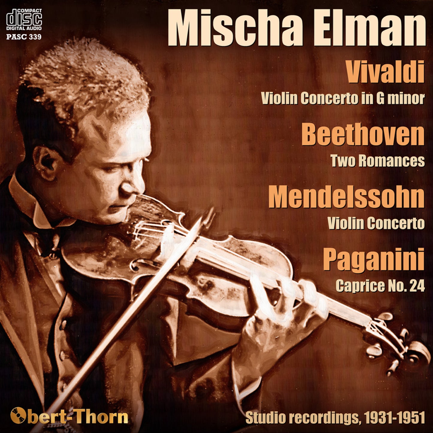 Mischa Elman Plays Vivaldi, Beethoven & Mendelssohn (CD)