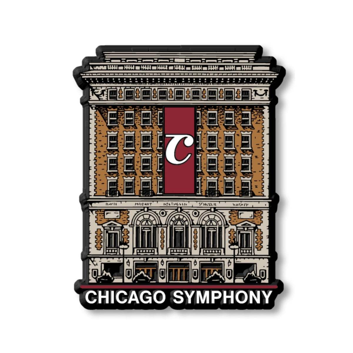 Chicago Symphony Center Vintage Magnet