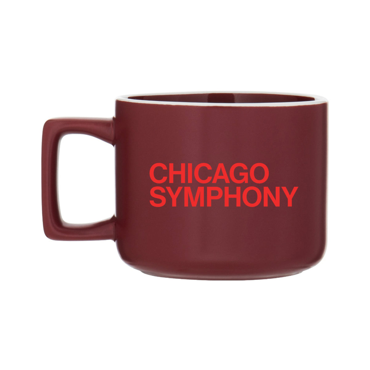 Chicago Symphony Logo Mug, Maroon