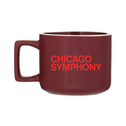 Chicago Symphony Logo Mug, Maroon