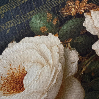 Beethoven & Flowers Silk Scarf