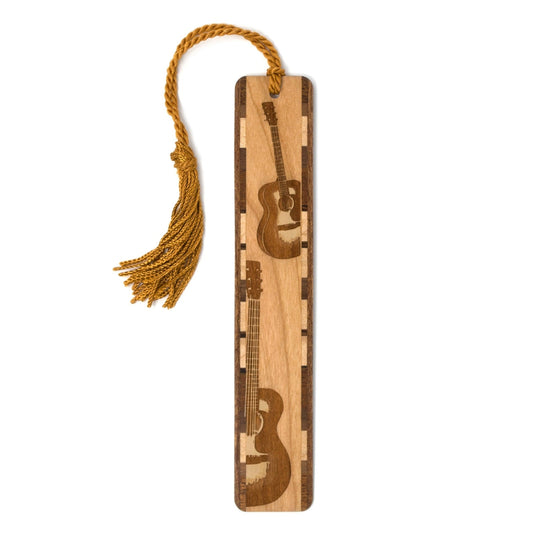 Acoustic Guitars Wooden Bookmark