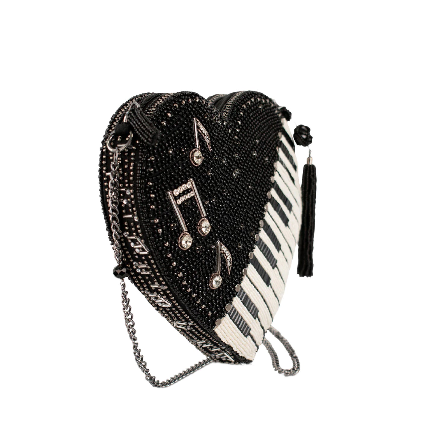 Heart Beat Piano Keys Handbag