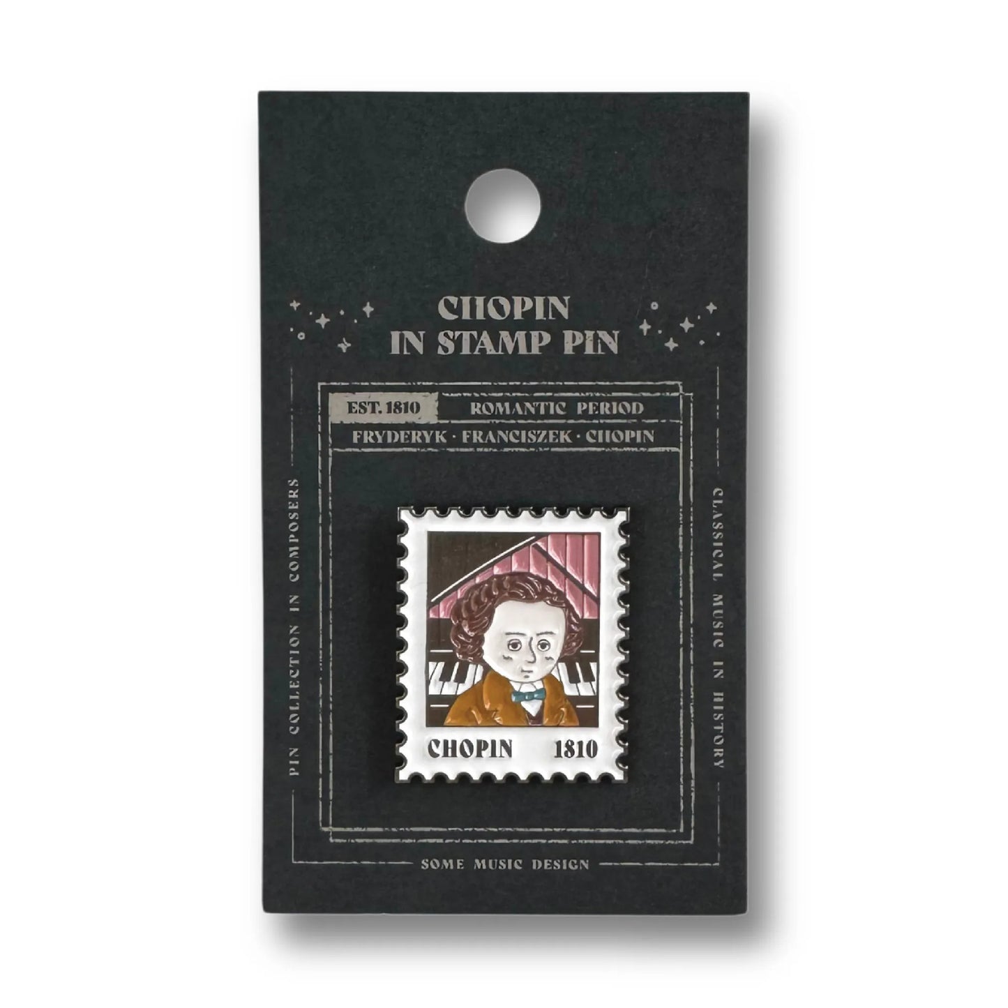 Chopin Stamp Pin