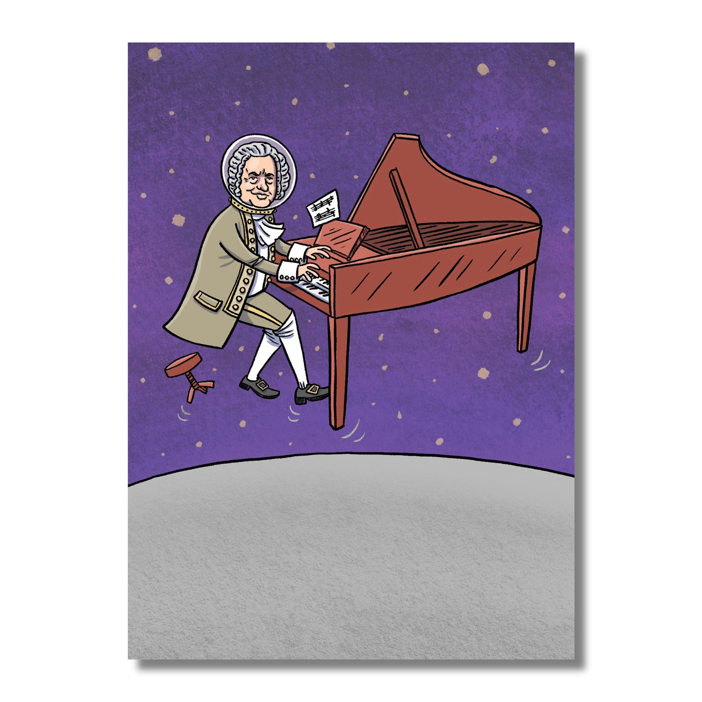 Birthday Card — Moon and Bach