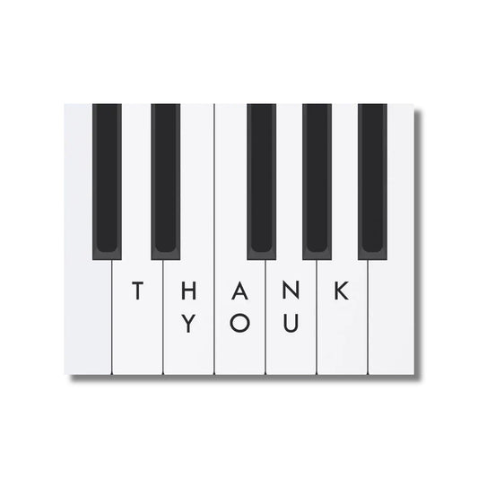 Piano Keys Thank You Notes