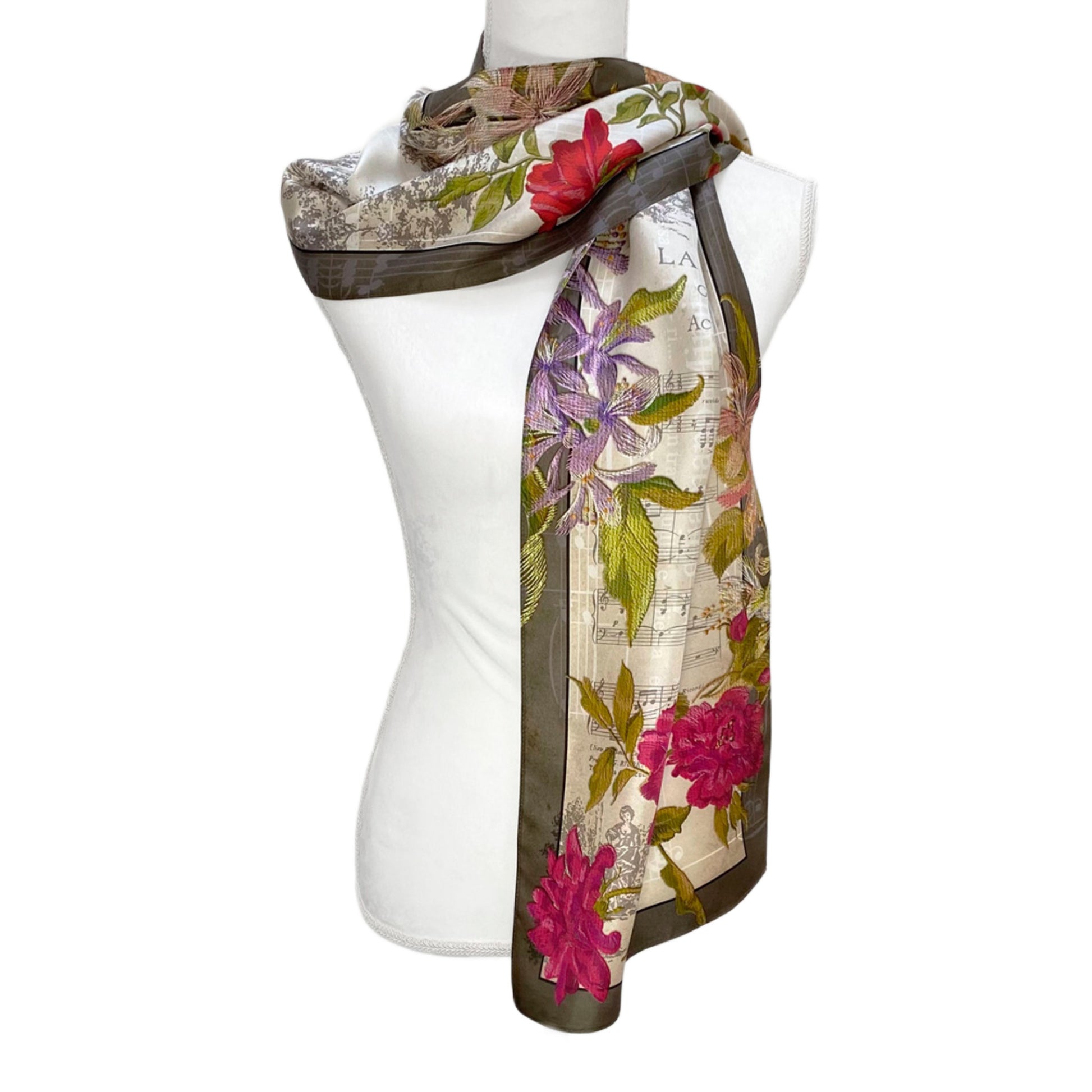 Puccini's La Bohème Silk Scarf