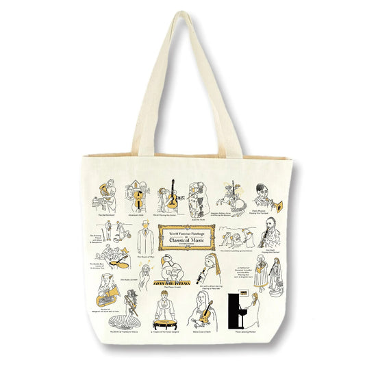 World Famous Paintings in Classical Music Tote Bag
