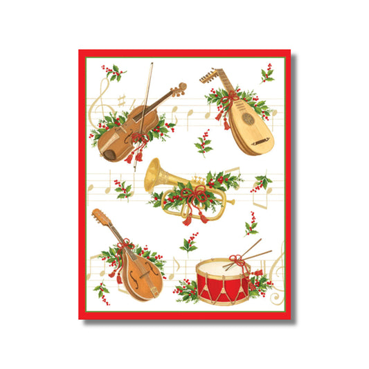 Musical Instruments Boxed Christmas Cards