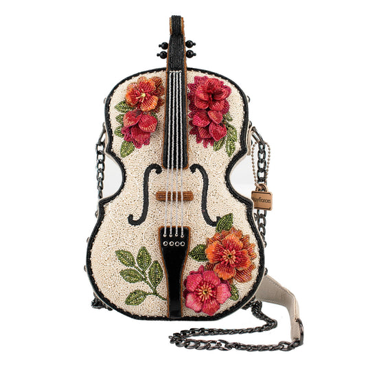 In Tune Floral Violin Crossbody Bag