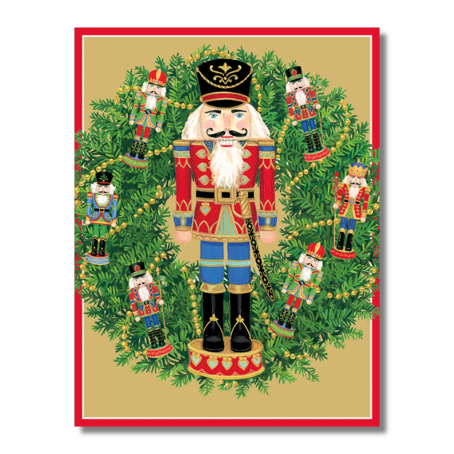 Nutcracker Wreath Boxed Christmas Cards