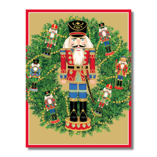 Nutcracker Wreath Boxed Christmas Cards