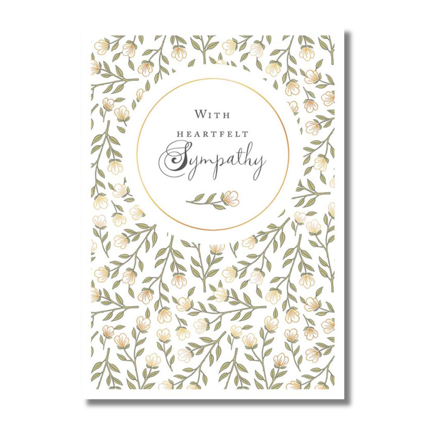 Sympathy Card — Petite White Flowers