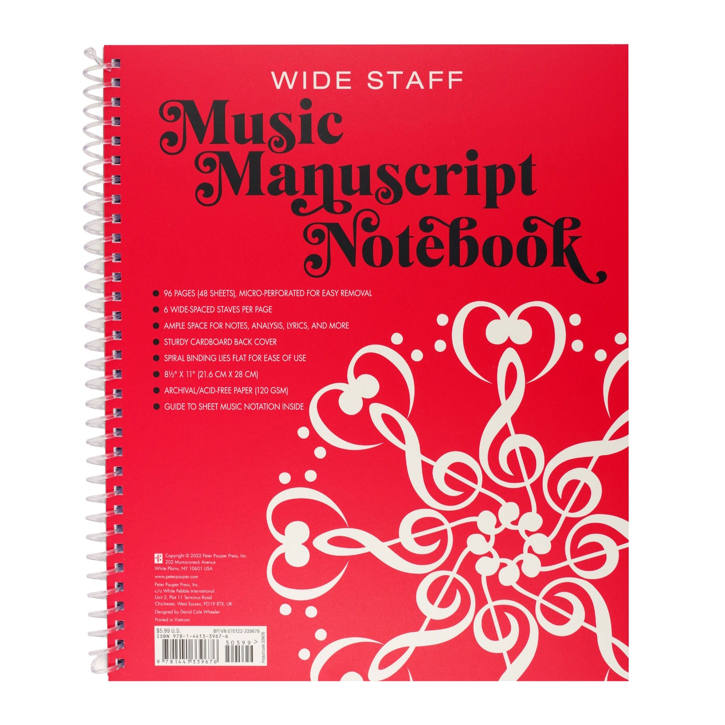 Music Manuscript Notebook
