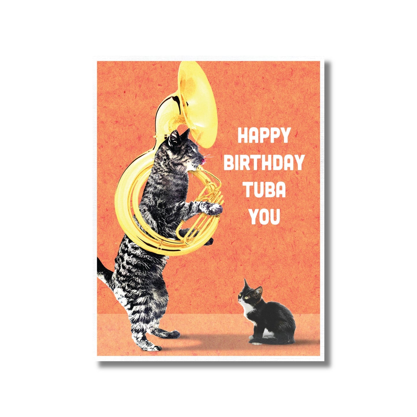 Birthday Card — Cat Playing the Sousaphone