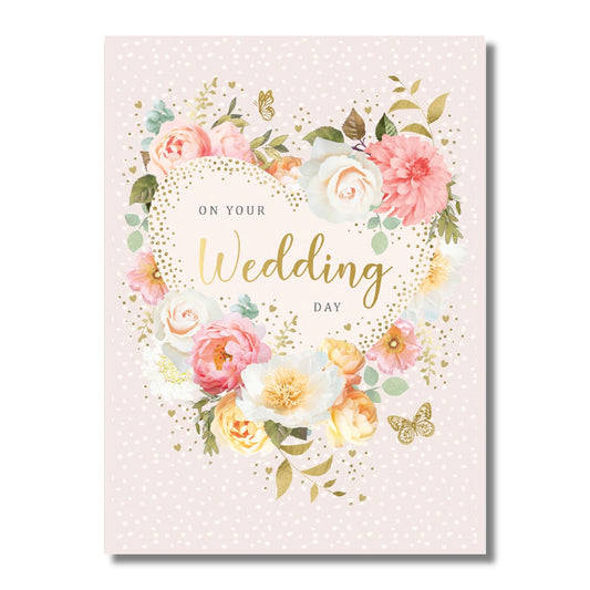 Wedding Card — Floral Heart