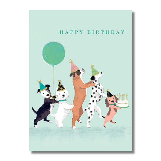 Birthday Card — Dog Conga