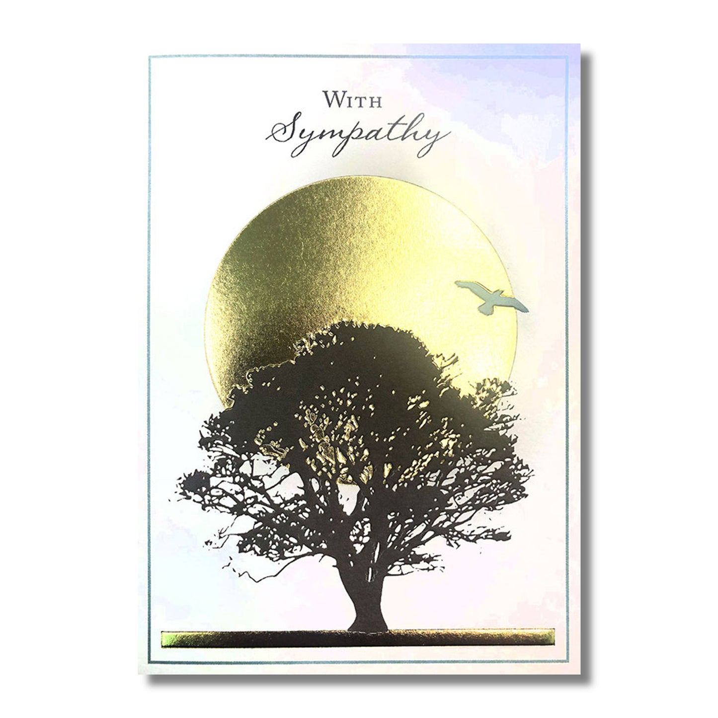 Sympathy Card — Tree & Golden Sun