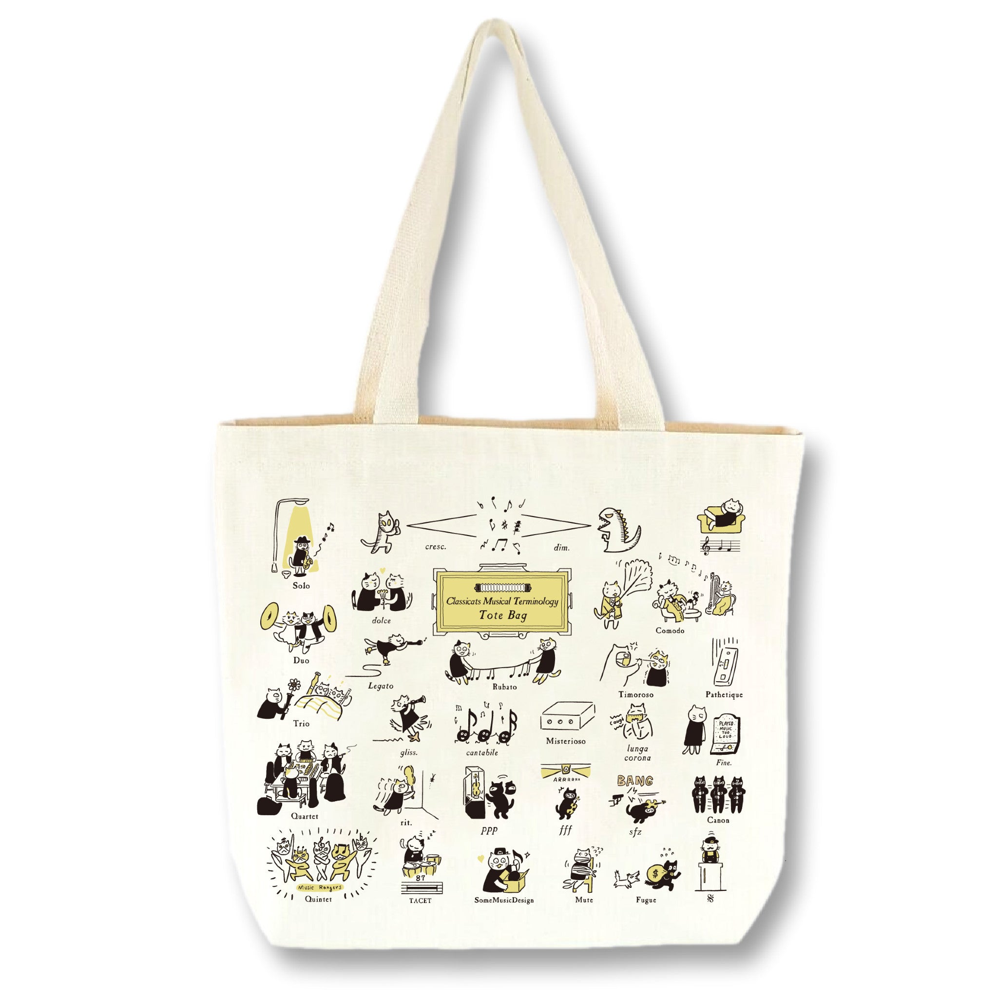 Musical Terminology Cats Tote Bag – The Symphony Store