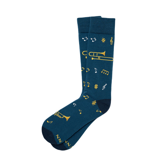 Jazz it Up Men's Socks, Blue