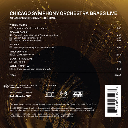 Chicago Symphony Orchestra Brass Live
