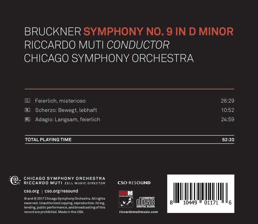 Bruckner: Symphony No. 9, Muti
