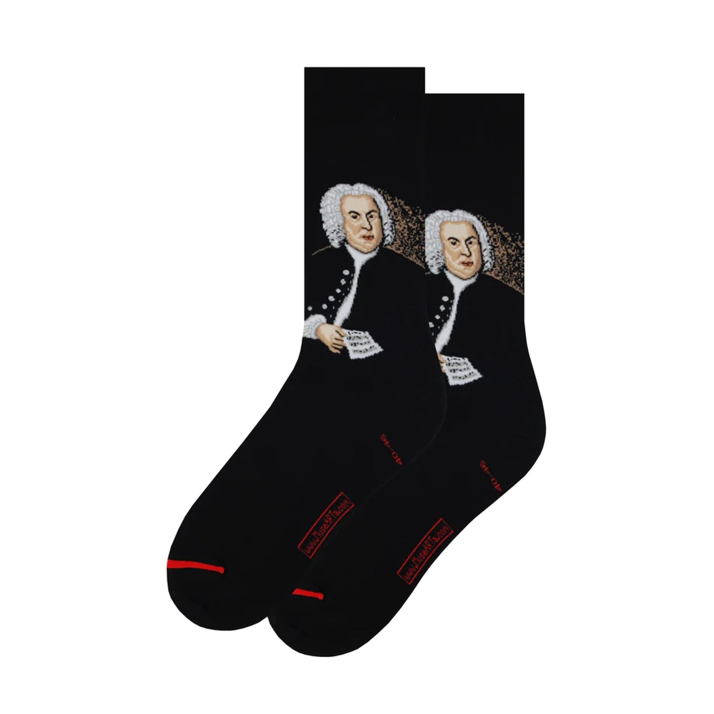 Bach Portrait Men’s Socks, Black