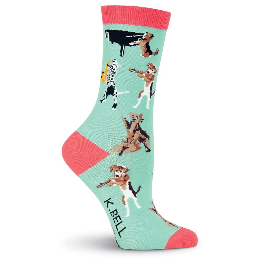 Dogs Playing Instruments Women's Socks