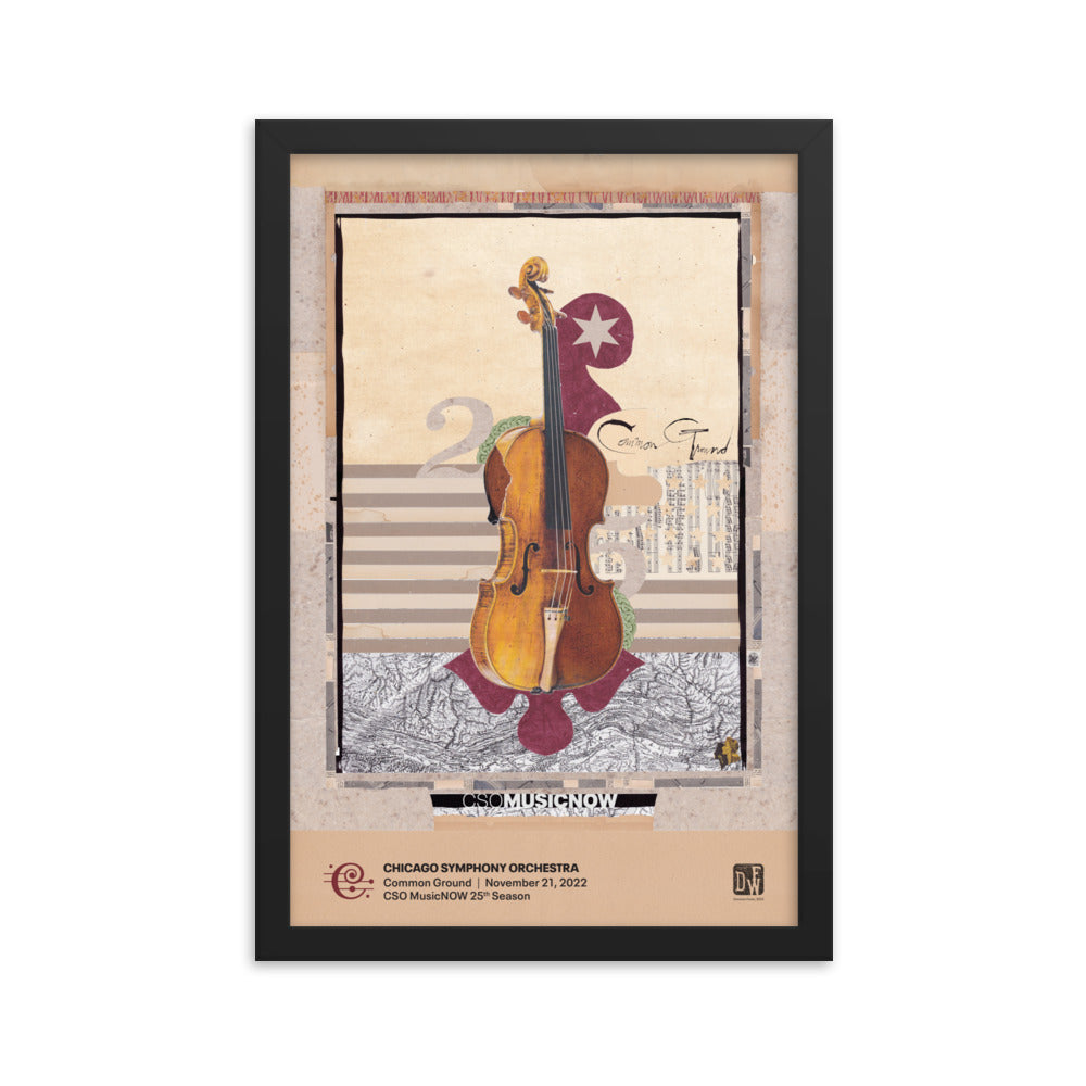 CSO MusicNOW — Common Ground Poster, Framed