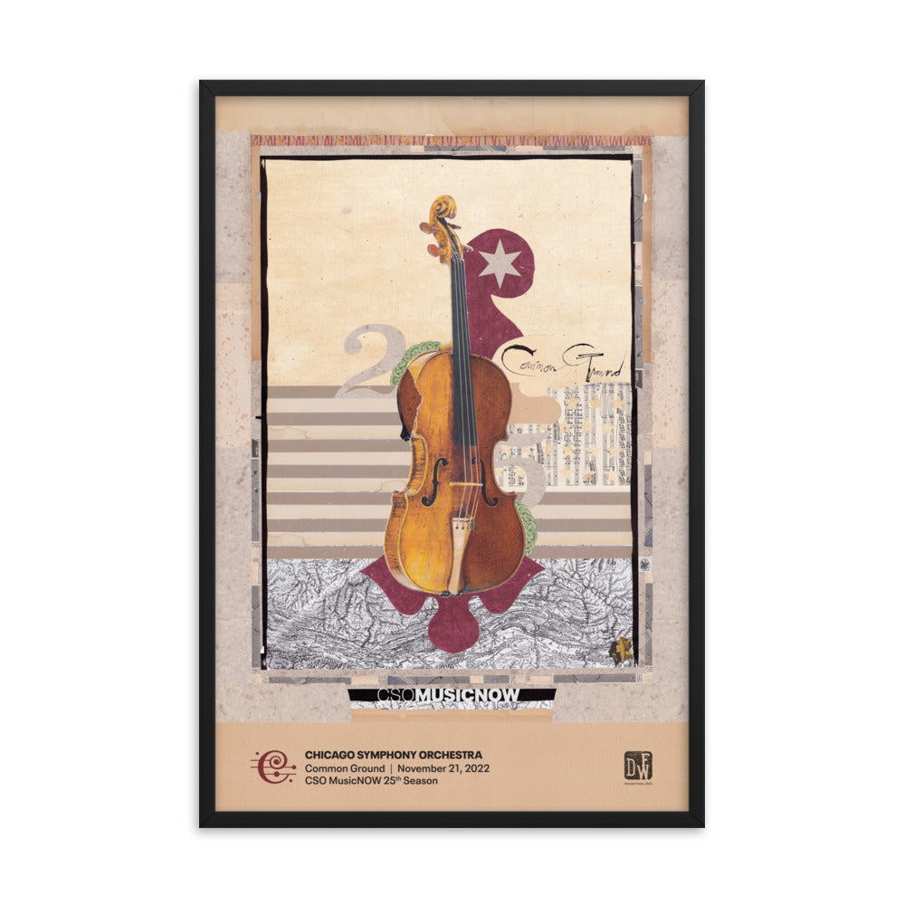 CSO MusicNOW — Common Ground Poster, Framed