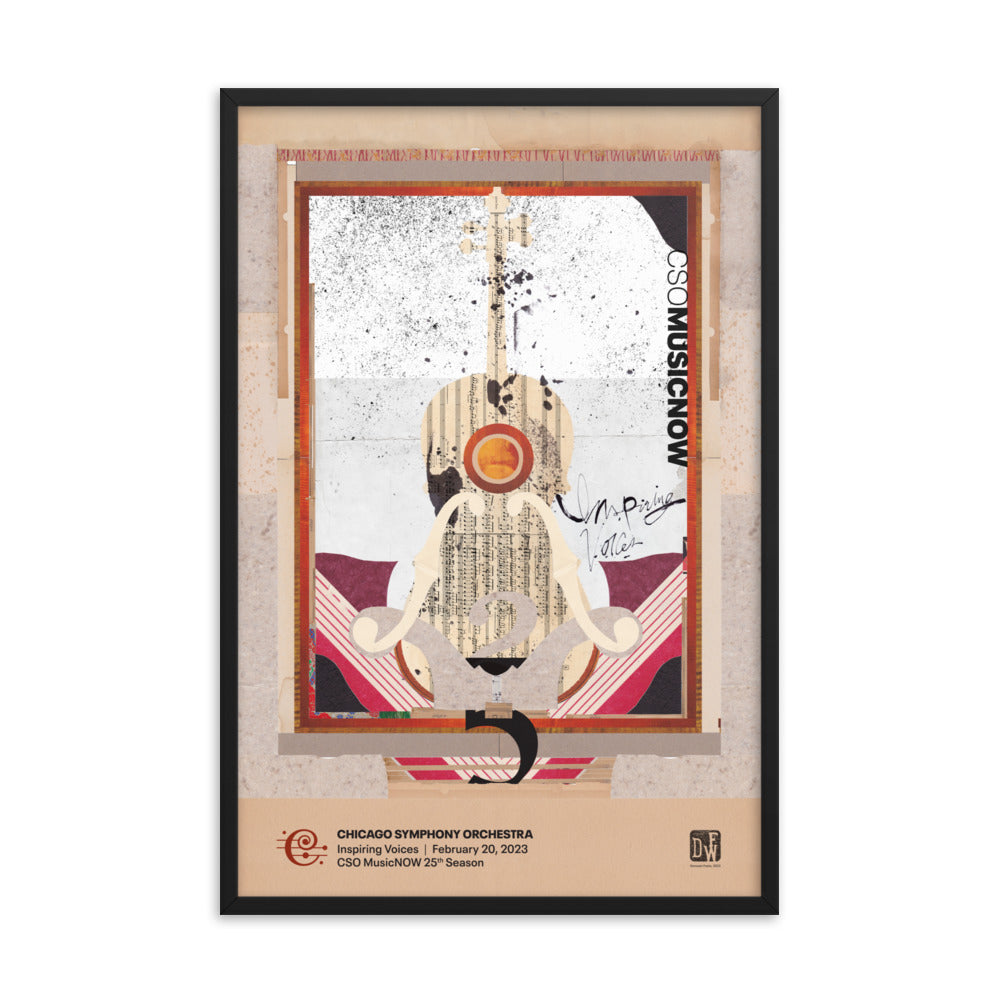 CSO MusicNOW — Inspiring Voices Poster, Framed