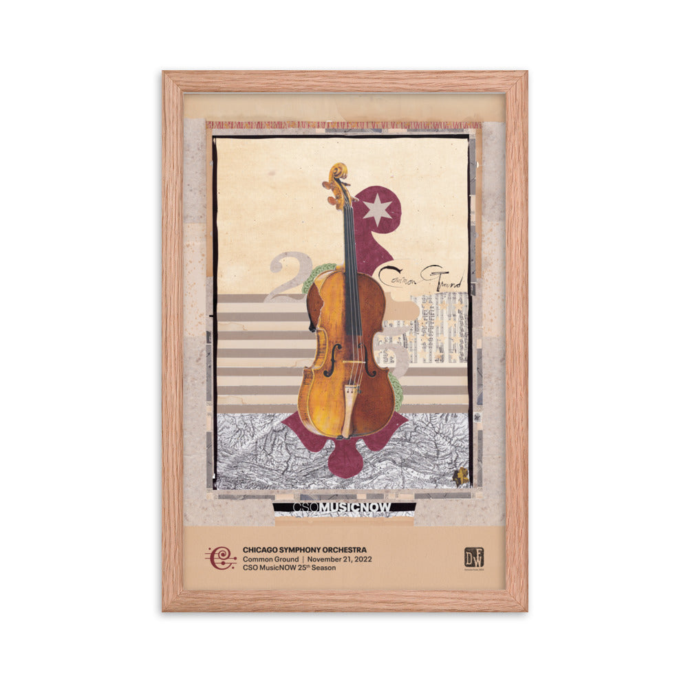 CSO MusicNOW — Common Ground Poster, Framed