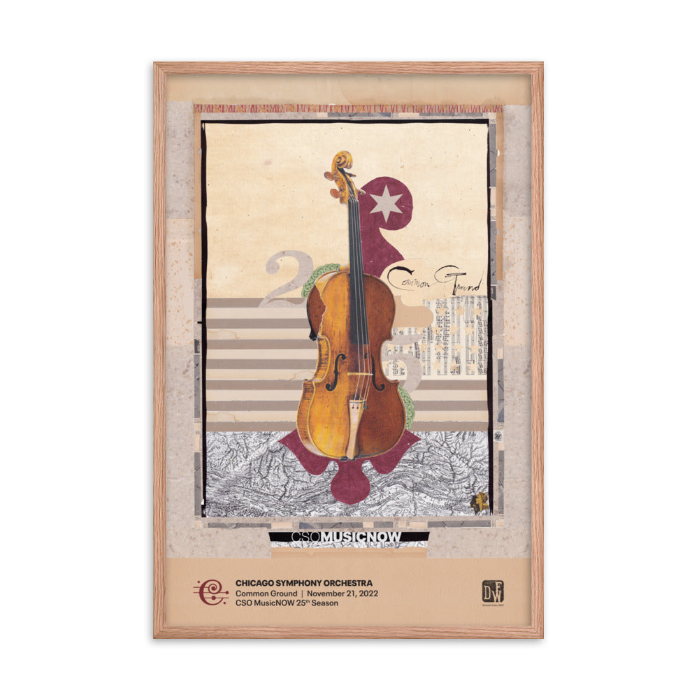 CSO MusicNOW — Common Ground Poster, Framed