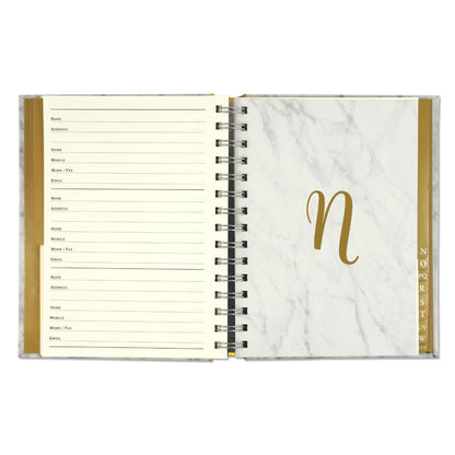 Marble & Gold Address Book