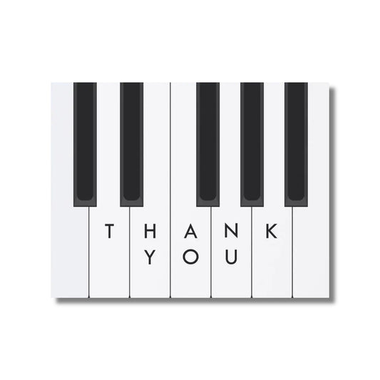 Thank You Card — Piano Keys