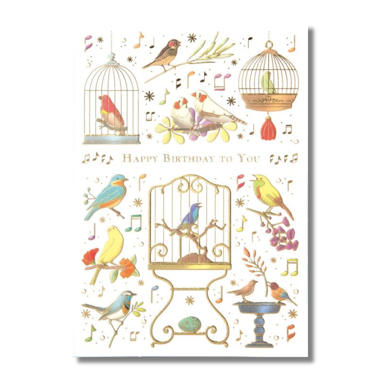 Birthday Card — Caged Birds Singing