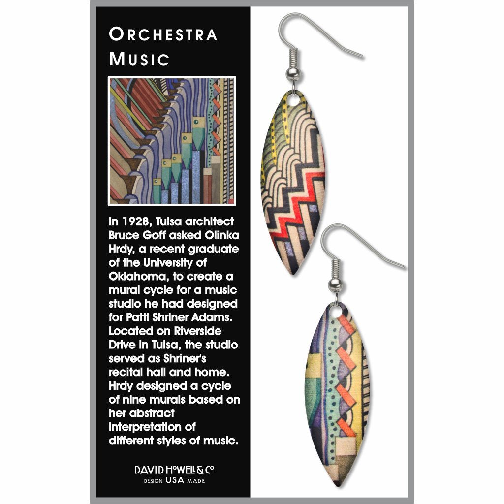 Olinka Hrdy, “Orchestra Music” Earrings