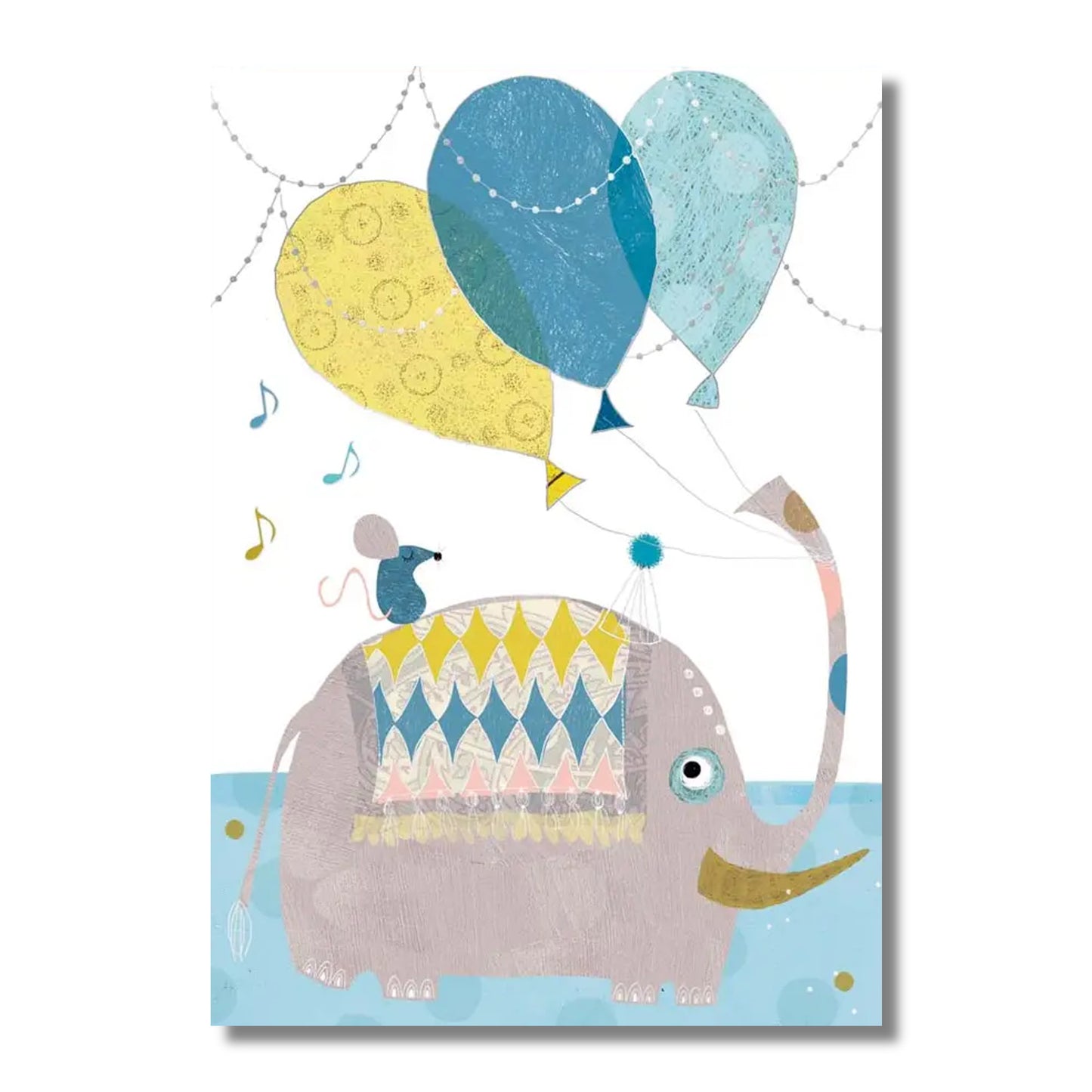 Baby Card — Elephant & Mouse