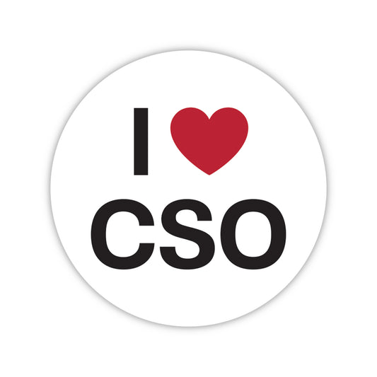 I Love CSO Sticker