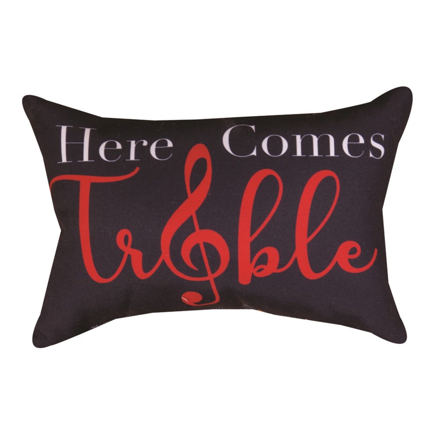 Here Comes Treble Throw Pillow