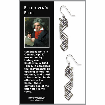 Beethoven's Fifth Spiral Earrings