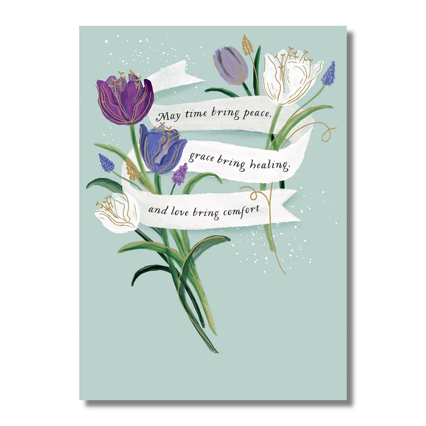 Sympathy Card — Colorful Tulips