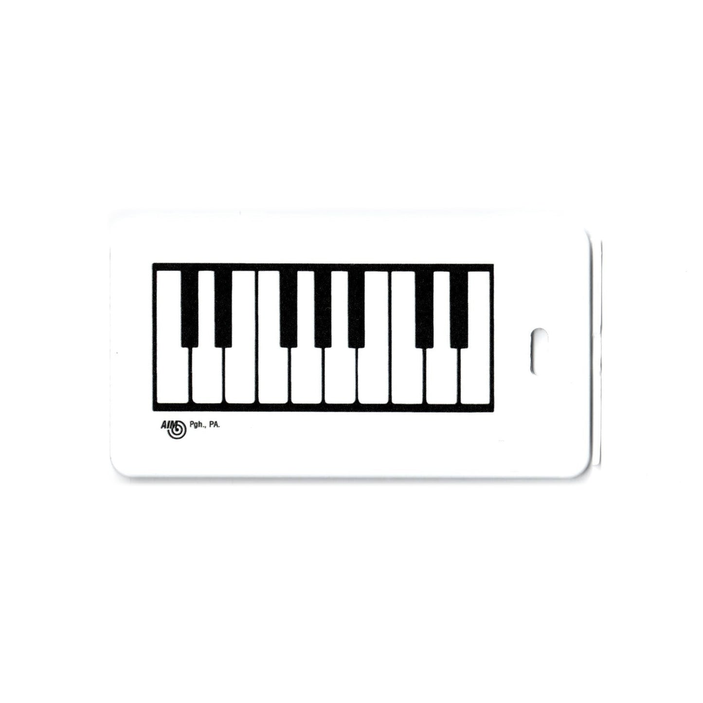 Piano Keys Luggage Tag