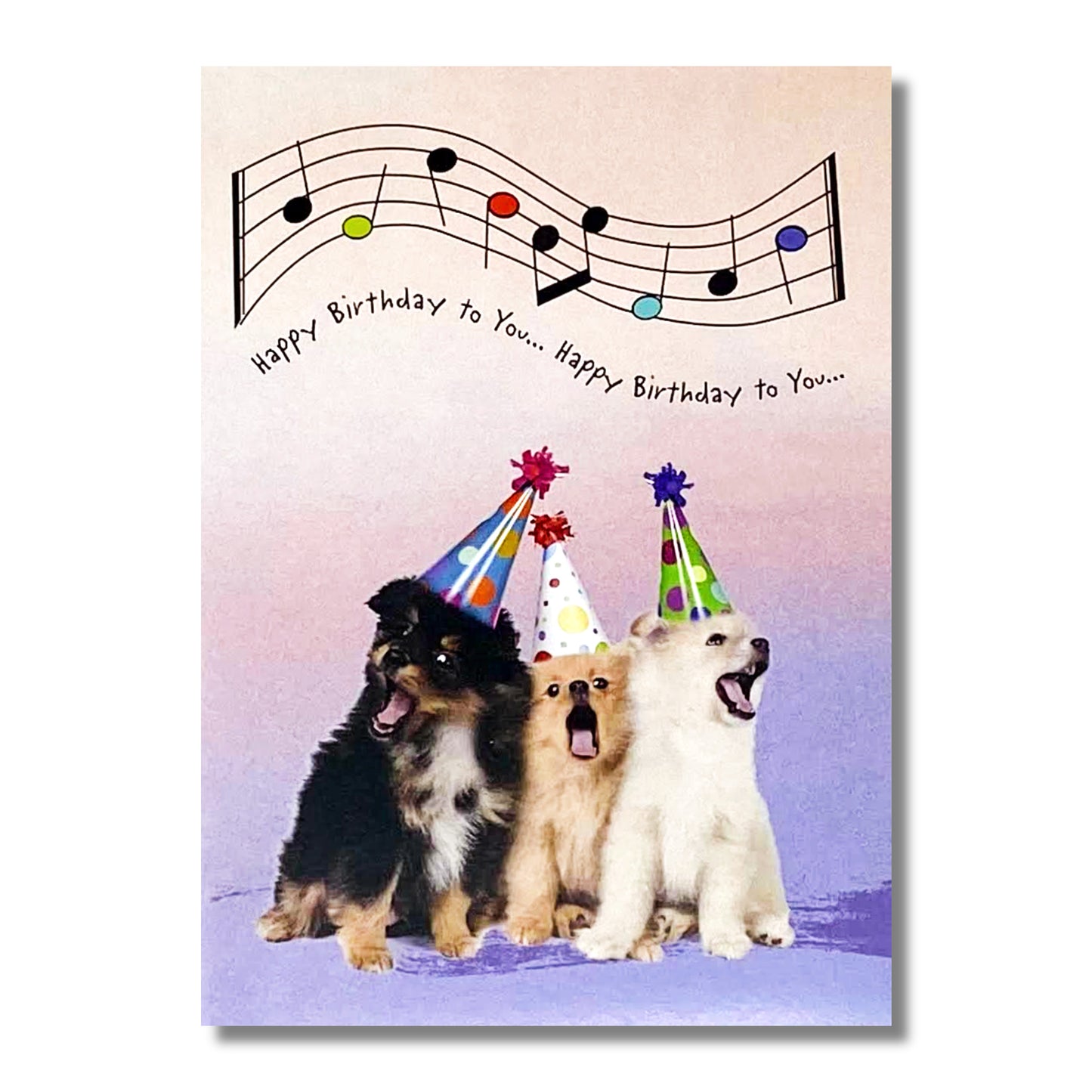 Birthday Card — Singing Dogs