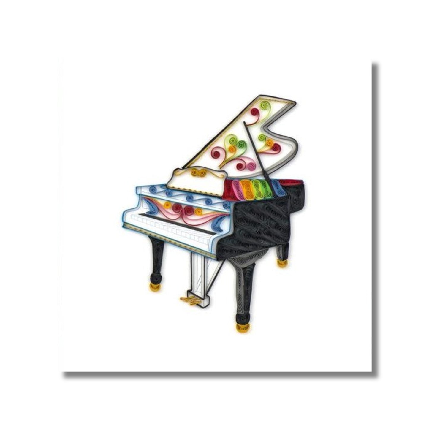 Quilled Card — Grand Piano