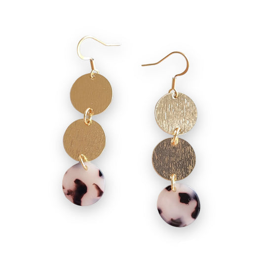 Spiffy & Splendid Evelyn Earrings in Blonde Tortoise