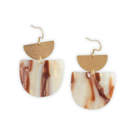 Spiffy & Splendid Harper Earrings in Mocha Shimmer